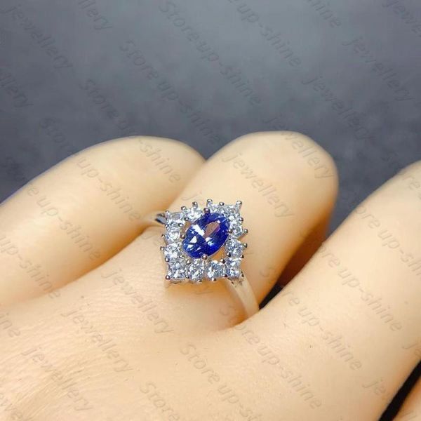 cluster rings selling style natural sapphire ring 925 silver women's classic atmosphere fashion elegant, Golden;silver
cluster rings selling style natural sapphire ring 925 silver women's classic atmosphere fashion elegant, Golden;silver