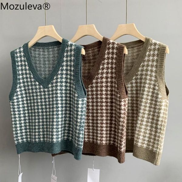 women's sweaters mozuleva 2021 autumn winter dress solid color sleeveless v-neck casual shoulder sweater plaid, White;black
women's sweaters mozuleva 2021 autumn winter dress solid color sleeveless v-neck casual shoulder sweater plaid, White;black