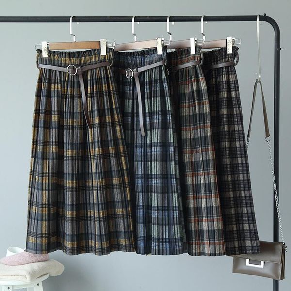 skirts mooirue 2021 winter women vintage pleated with sashes plaid casual streetwear loose bottom harajuku, Black
skirts mooirue 2021 winter women vintage pleated with sashes plaid casual streetwear loose bottom harajuku, Black