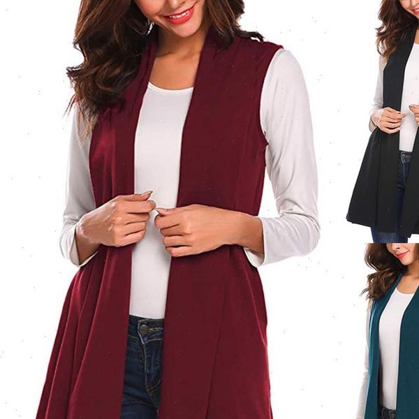 womens sweater women long vests sleeveless draped lightweight open front cardigan vest pull femme nouveaute guahao, White;black
womens sweater women long vests sleeveless draped lightweight open front cardigan vest pull femme nouveaute guahao, White;black