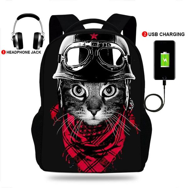 backpack travel large capacity 17 inch school bags for teenage girls& usb charger backpacks cool cat print schoolbag
backpack travel large capacity 17 inch school bags for teenage girls& usb charger backpacks cool cat print schoolbag