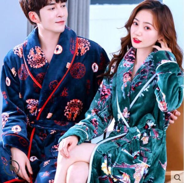 women's sleepwear lovers pajamas winter flannel coral fleece warm couple bathrobe women men kimono long bath robe bridesmaid dressing g, Black;red
women's sleepwear lovers pajamas winter flannel coral fleece warm couple bathrobe women men kimono long bath robe bridesmaid dressing g, Black;red