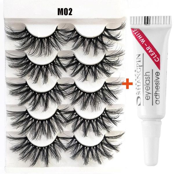 false eyelashes 5pairs m02 wispy flared with glue natural long 3d soft mink eyelash handmade full strips makeup lashes dropship
false eyelashes 5pairs m02 wispy flared with glue natural long 3d soft mink eyelash handmade full strips makeup lashes dropship
