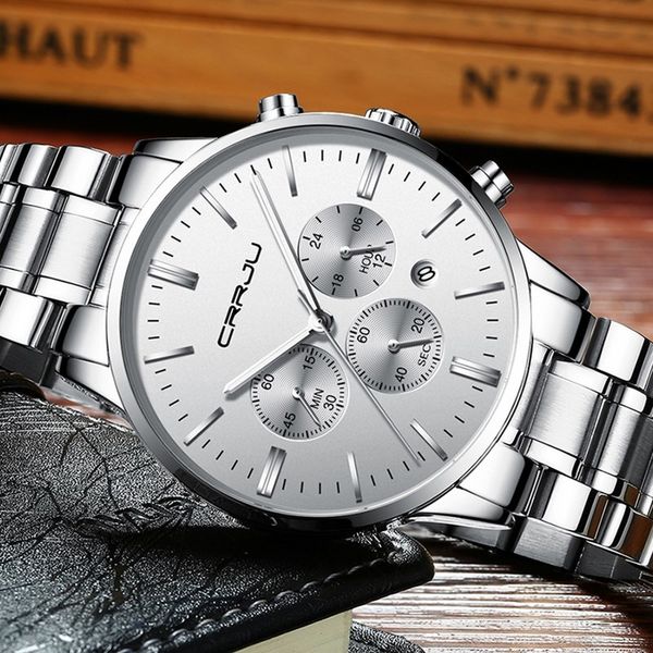 relogio masculino watch men fashion sport quartz clock mens chronograph watches brand luxury business waterproof watch 210517, Slivery;brown
relogio masculino watch men fashion sport quartz clock mens chronograph watches brand luxury business waterproof watch 210517, Slivery;brown
