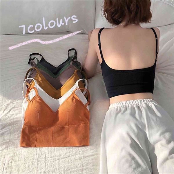 simple soft slim fit all women camis match short sleeveless with chest pad female backless stretchy high elastic ins, White
simple soft slim fit all women camis match short sleeveless with chest pad female backless stretchy high elastic ins, White