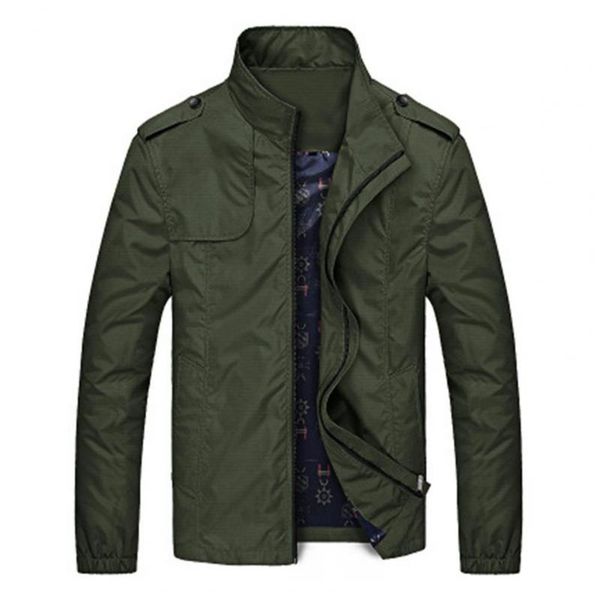 men's jackets men jacket solid color coat stand collar two pockets zipper closure casual autumn outwear, Black;brown
men's jackets men jacket solid color coat stand collar two pockets zipper closure casual autumn outwear, Black;brown