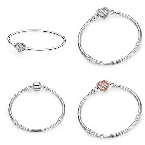 charm bracelets arrivals authentic silver color heart snake chain diy bracelet for women fit original brand beads luxury jewelry gifts, Golden;silver
charm bracelets arrivals authentic silver color heart snake chain diy bracelet for women fit original brand beads luxury jewelry gifts, Golden;silver