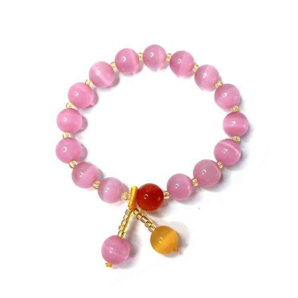 chinese-style products 10mm pink opal crystal agate bracelet recruit peach blossom friend boutique korean version trinket
chinese-style products 10mm pink opal crystal agate bracelet recruit peach blossom friend boutique korean version trinket