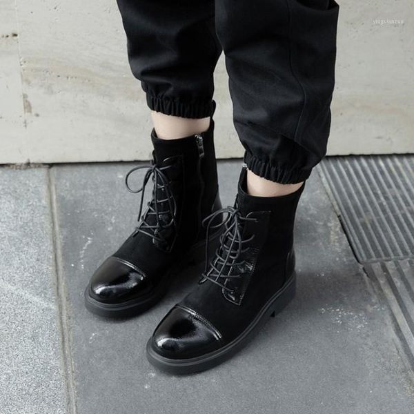boots autumn and winter style fashion splicing short casual lace women's black plus size 34-43 high 3cm1
boots autumn and winter style fashion splicing short casual lace women's black plus size 34-43 high 3cm1