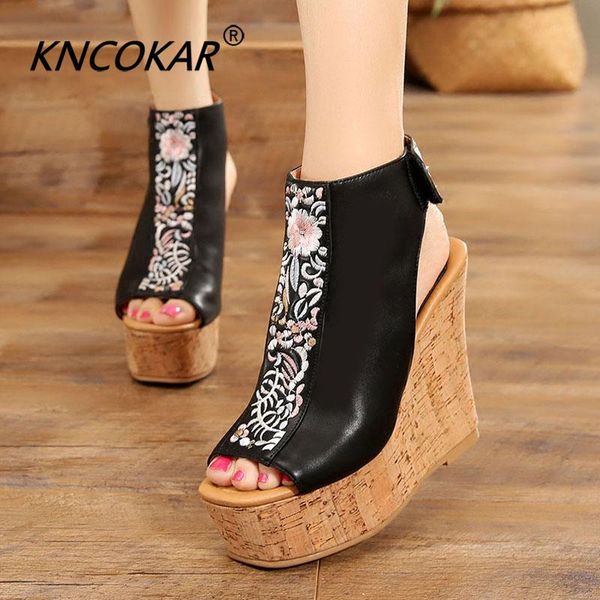 summer boots and sandals with thick bottom slope heel women's shoes ethnic embroidered cheongsam vintage, Black
summer boots and sandals with thick bottom slope heel women's shoes ethnic embroidered cheongsam vintage, Black