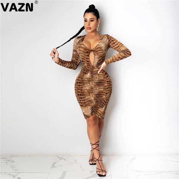 casual dresses vazn 2021 arrival young club vintage open designer deep v-neck full sleeve high waist women thin midi dress, Black;gray
casual dresses vazn 2021 arrival young club vintage open designer deep v-neck full sleeve high waist women thin midi dress, Black;gray