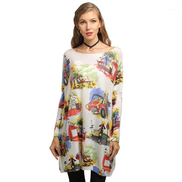 women's sweaters 2021 autumn large size plus collar loose pullover printed knitwear fashion cardigan women sweater knit, White;black
women's sweaters 2021 autumn large size plus collar loose pullover printed knitwear fashion cardigan women sweater knit, White;black