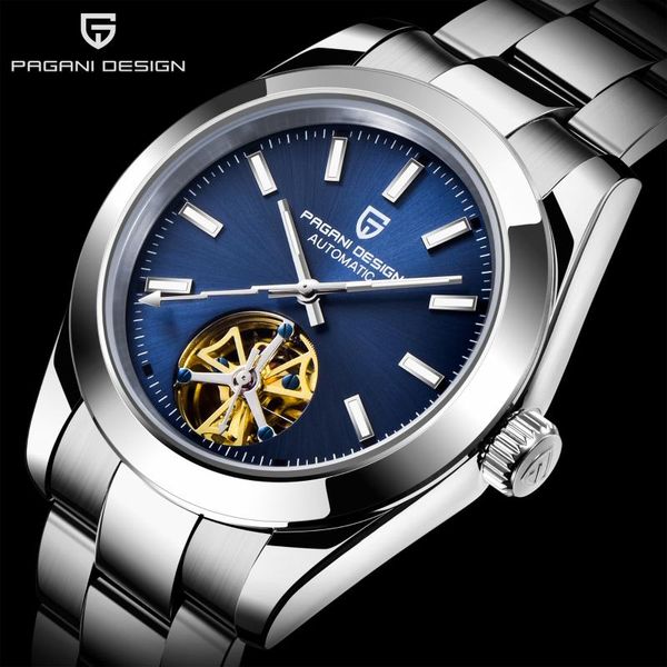 wristwatches pagani design brand business waterproof mechanical watch stainless steel men sapphire glass tourbillon automatic, Slivery;brown
wristwatches pagani design brand business waterproof mechanical watch stainless steel men sapphire glass tourbillon automatic, Slivery;brown