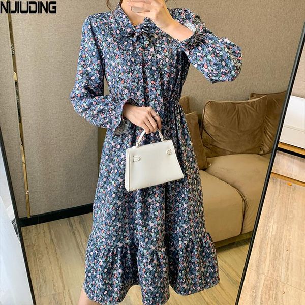 casual dresses women's thick floral corduroy dress long sleeve mid-length autumn winter waist slimming bow pleated female vestidos 2021, Black;gray
casual dresses women's thick floral corduroy dress long sleeve mid-length autumn winter waist slimming bow pleated female vestidos 2021, Black;gray
