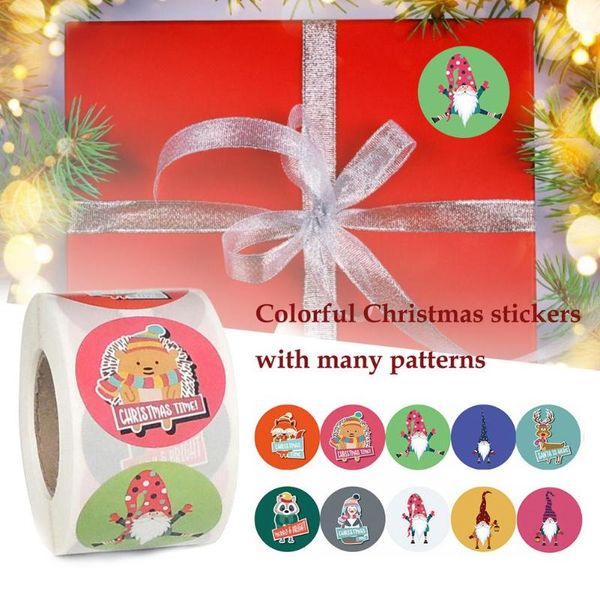 gift wrap 500pcs/roll christmas stickers colored self-adhesive roll decals seals home decor
gift wrap 500pcs/roll christmas stickers colored self-adhesive roll decals seals home decor