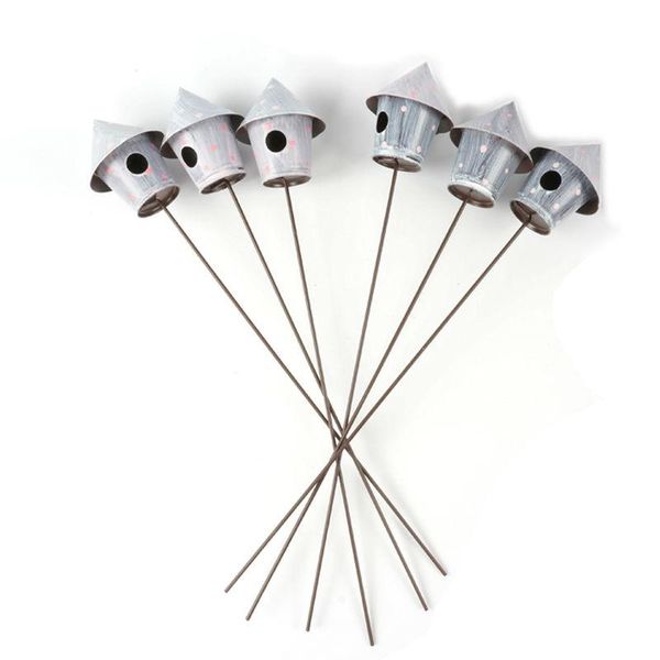 6pcs metal gray birdhouse garden stake for home decoration bird nest holder cage decorative objects & figurines
6pcs metal gray birdhouse garden stake for home decoration bird nest holder cage decorative objects & figurines
