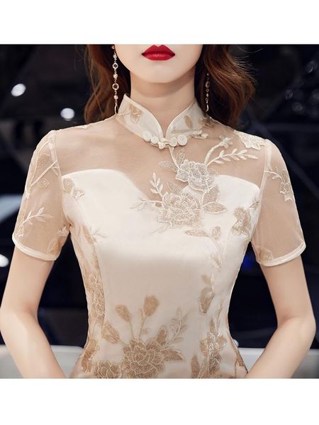 ethnic clothing 2021 improved graceful women qipao dress lace cheongsam vintage exquisite embroidery formal evening wedding party, Red
ethnic clothing 2021 improved graceful women qipao dress lace cheongsam vintage exquisite embroidery formal evening wedding party, Red