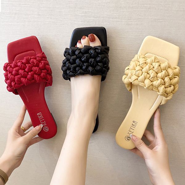 2021 new women braided slippers upper design open-toe flat sandals beach fashion casual flip flops summer black woman shoes
2021 new women braided slippers upper design open-toe flat sandals beach fashion casual flip flops summer black woman shoes