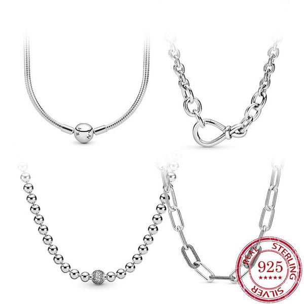 chains factory wholesale s925 sterling silver necklace fashion women's snake bone chain beads fit for charms
chains factory wholesale s925 sterling silver necklace fashion women's snake bone chain beads fit for charms