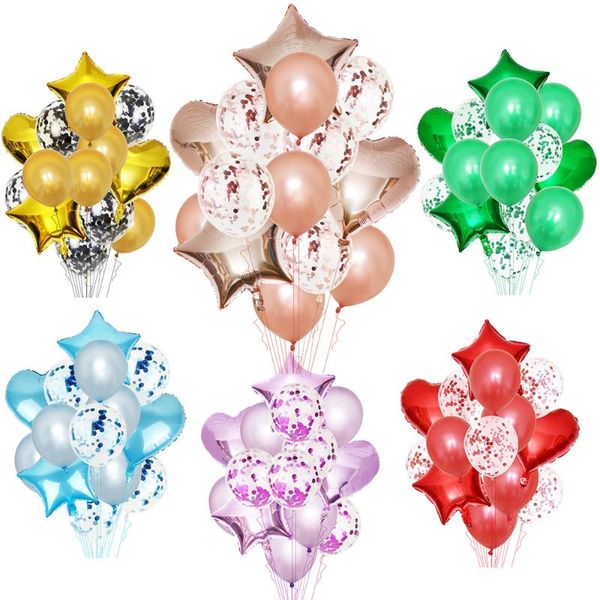 party decoration 14pcs/set star heart foil balloons birthday baby shower wedding mariage anniversaire supplies
party decoration 14pcs/set star heart foil balloons birthday baby shower wedding mariage anniversaire supplies