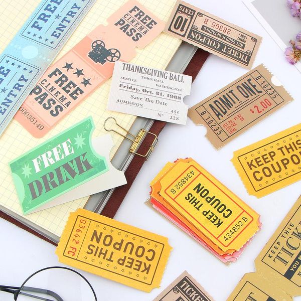 bookmark 30pcs/pack nostalgia vintage tickets bookmarks stub concert coupon train stationery tab for books kids festive gifts
bookmark 30pcs/pack nostalgia vintage tickets bookmarks stub concert coupon train stationery tab for books kids festive gifts