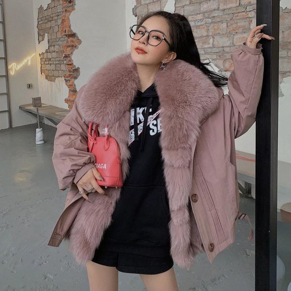 women's fur & faux ins arrivals real woman parkas winter 2021 classic bomber jacket women mid-length removable liner coat, Black
women's fur & faux ins arrivals real woman parkas winter 2021 classic bomber jacket women mid-length removable liner coat, Black