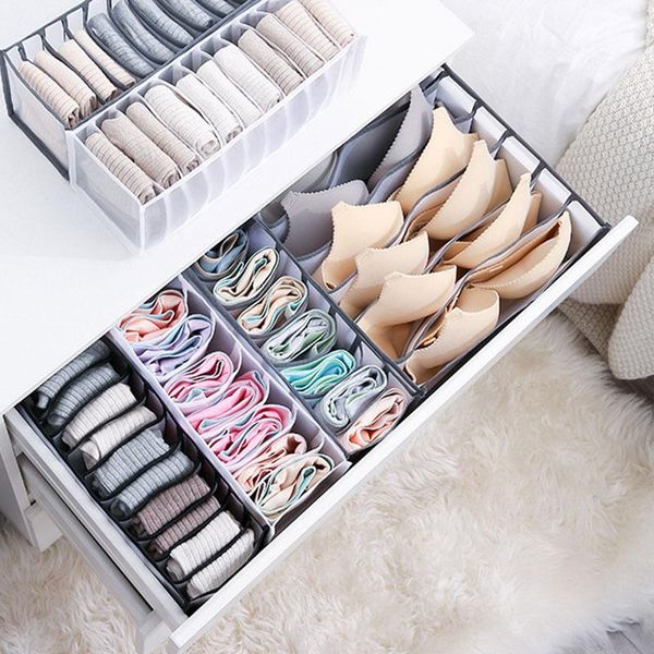 storage drawers household solid color box folding socks bra underwear bag multiple grids bv789
storage drawers household solid color box folding socks bra underwear bag multiple grids bv789