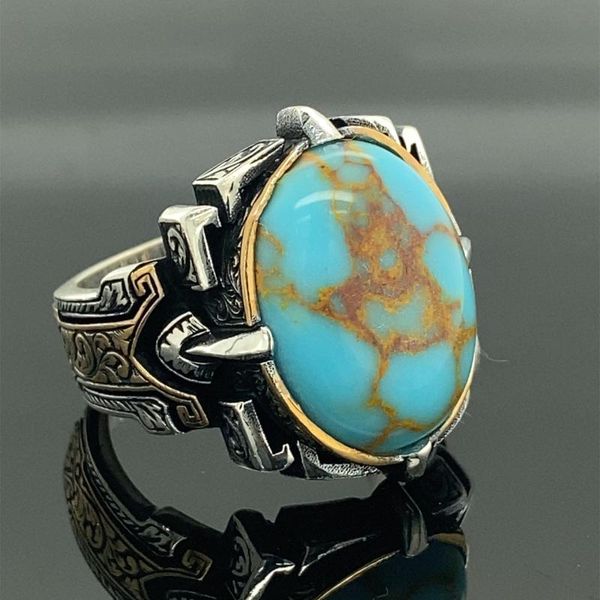 cluster rings men handmade ring , turquoise stone oval gemstone handcrafted ottoman, Golden;silver
cluster rings men handmade ring , turquoise stone oval gemstone handcrafted ottoman, Golden;silver