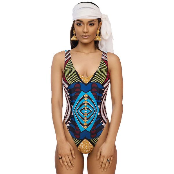 the bikini print totem one piece backless triangle bikini women's swimsuit, White;black
the bikini print totem one piece backless triangle bikini women's swimsuit, White;black