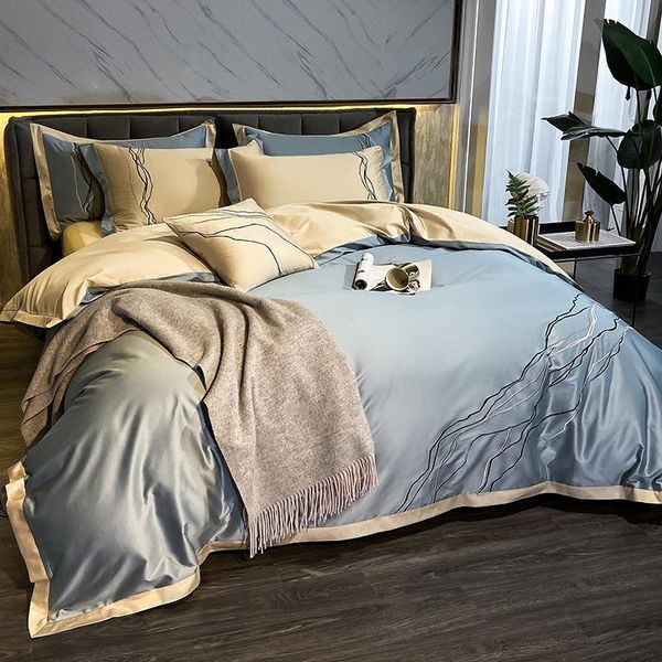 4pcs cotton bedding set full king double bed duvet cover flat sheet pillowcase home el bedclothes sets bedroom blue
4pcs cotton bedding set full king double bed duvet cover flat sheet pillowcase home el bedclothes sets bedroom blue