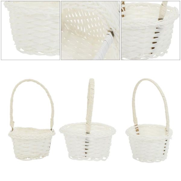 storage baskets 1 set 6pcs practical woven portable mini craft ornaments (white)
storage baskets 1 set 6pcs practical woven portable mini craft ornaments (white)