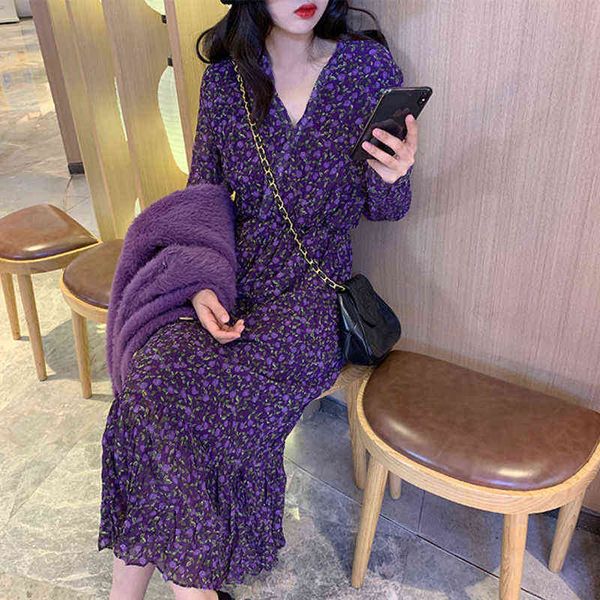 purple printed fishtail dress women's spring and autumn v-neck chiffon maxi dress woman dress vestido de mujer femme robe y1204, Black;gray
purple printed fishtail dress women's spring and autumn v-neck chiffon maxi dress woman dress vestido de mujer femme robe y1204, Black;gray