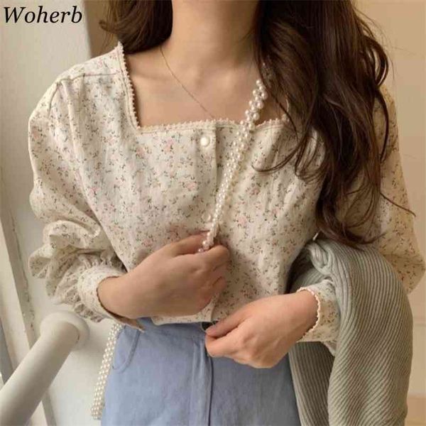blusas de mujer square collar sweet puff sleeve floral blouses women femme roupas loose vintage temperament female 210422, White
blusas de mujer square collar sweet puff sleeve floral blouses women femme roupas loose vintage temperament female 210422, White