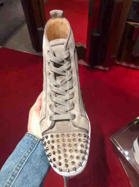 men shoes khaki sheepskin suede leather high boots red bottom flats sneakers spikes orlato mens matte suedes luxe brand quality trainers, Black
men shoes khaki sheepskin suede leather high boots red bottom flats sneakers spikes orlato mens matte suedes luxe brand quality trainers, Black