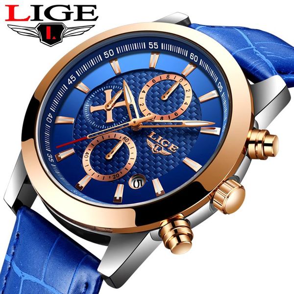 wristwatches lige 2021 fashion mens watches with leather sport chronograph quartz waterproof watch men relogio masculino, Slivery;brown
wristwatches lige 2021 fashion mens watches with leather sport chronograph quartz waterproof watch men relogio masculino, Slivery;brown