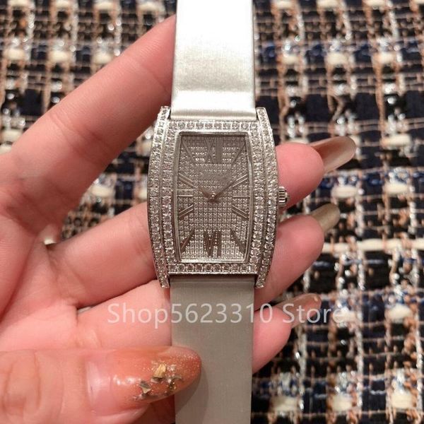 wristwatches luxury women full sky star wine barrel watches zircon quartz wristwatch rhinestone clock female diamond shape watch, Slivery;brown
wristwatches luxury women full sky star wine barrel watches zircon quartz wristwatch rhinestone clock female diamond shape watch, Slivery;brown