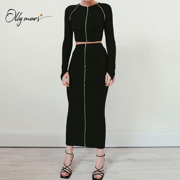 two piece dress ollymurs fashion women o-neck long sleeves and beach holiday style skirt black suit ladies casual clothes, White
two piece dress ollymurs fashion women o-neck long sleeves and beach holiday style skirt black suit ladies casual clothes, White