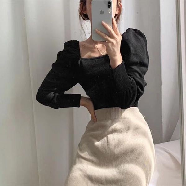 zoulv women 2021 spring solid slim double faced velvet casual female shirt square collar pleated puff sleeve t-shirt women's, White
zoulv women 2021 spring solid slim double faced velvet casual female shirt square collar pleated puff sleeve t-shirt women's, White