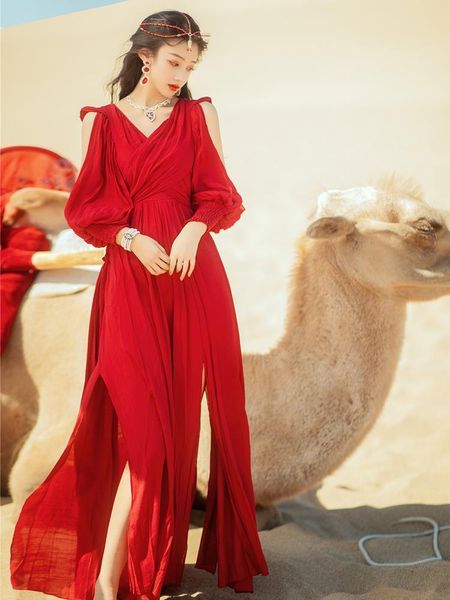 casual dresses awe-inspiring vintage red dress long flax off shoulder retro lantern sleeve national dance split maxi, Black;gray
casual dresses awe-inspiring vintage red dress long flax off shoulder retro lantern sleeve national dance split maxi, Black;gray