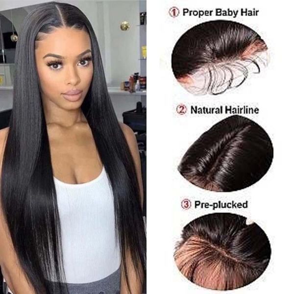 lace wigs 5x5 hd frontal wig brazilian 13*4 front bone straight human hair for women 4x4 closure remy, Black;brown
lace wigs 5x5 hd frontal wig brazilian 13*4 front bone straight human hair for women 4x4 closure remy, Black;brown