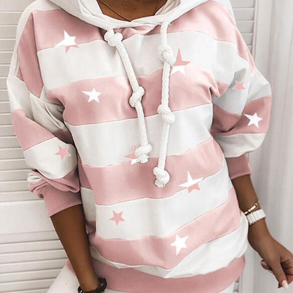 autumn striped hooded drawstring hoodies women dropped shoulder long sleeve female hoodie streetwear casual ladies sweatshirts women's, Black
autumn striped hooded drawstring hoodies women dropped shoulder long sleeve female hoodie streetwear casual ladies sweatshirts women's, Black