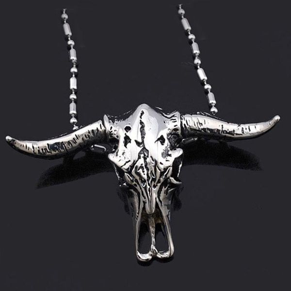 pendant necklaces necklace men bull head stainless steel hip hop punk goth skull pendants gifts for mens accessories, Silver
pendant necklaces necklace men bull head stainless steel hip hop punk goth skull pendants gifts for mens accessories, Silver