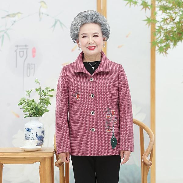 women's jackets middle-aged and elderly women coat jacket 2021 spring outerwear long sleeve plus size 5xl grandma clothing, Black;brown
women's jackets middle-aged and elderly women coat jacket 2021 spring outerwear long sleeve plus size 5xl grandma clothing, Black;brown