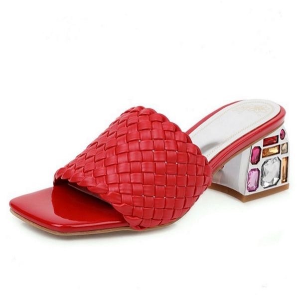 comfort summer women mules shoes outdoor luxury crystal slide low heels casual knitted beach 's slipper large size 48 210607, Black
comfort summer women mules shoes outdoor luxury crystal slide low heels casual knitted beach 's slipper large size 48 210607, Black