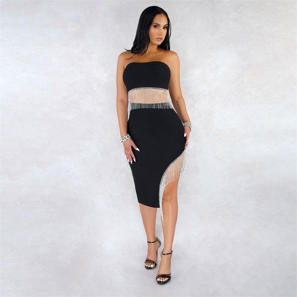 women's two piece pants summer wrapped chest stitching irregular fringed diamond skirt fashion suit, White
women's two piece pants summer wrapped chest stitching irregular fringed diamond skirt fashion suit, White