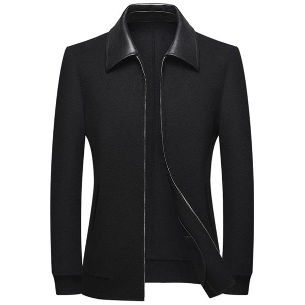 men's jackets men pu slim zipper wool jacket coat hombre long sleeve black mens and coats streetwear warm thick, Black;brown
men's jackets men pu slim zipper wool jacket coat hombre long sleeve black mens and coats streetwear warm thick, Black;brown