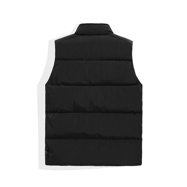 men's vests winter down vest luxury diagonal zipper warm compass tide brand casual 2021, Black;white
men's vests winter down vest luxury diagonal zipper warm compass tide brand casual 2021, Black;white