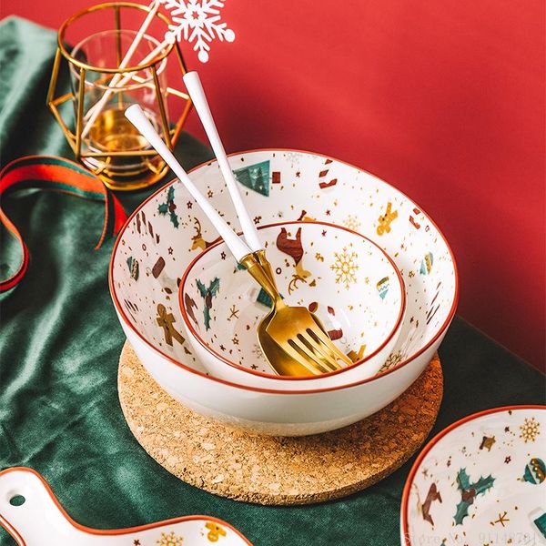 dishes & plates 1pc/christmas style rice bowl underglaze ceramic household soup commercial el noodle fruit salad
dishes & plates 1pc/christmas style rice bowl underglaze ceramic household soup commercial el noodle fruit salad