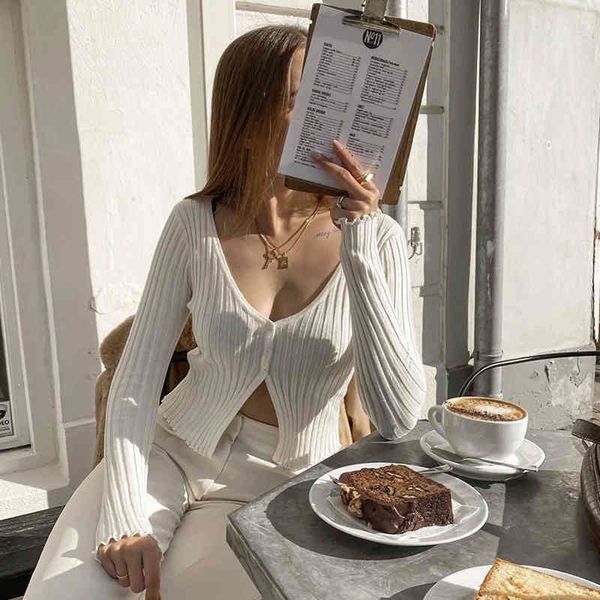 knitted slim ribbed sweater cardigans women vintage cropped white cardigan casual autumn winter 210415, White;black
knitted slim ribbed sweater cardigans women vintage cropped white cardigan casual autumn winter 210415, White;black