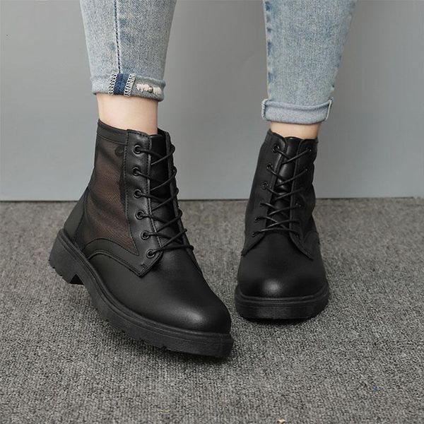boots women summer mesh breathable hollow ladies pu ankle shoes black sandal with platforms female spring lace-up b48v
boots women summer mesh breathable hollow ladies pu ankle shoes black sandal with platforms female spring lace-up b48v
